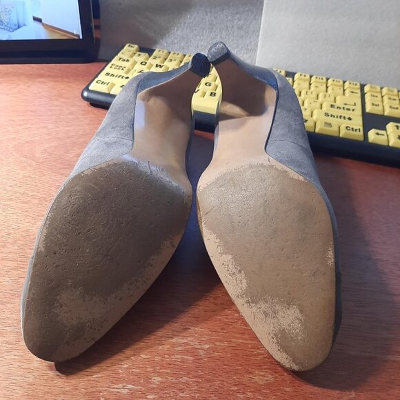 Vintage Red Cross Shoes Suede & Leather Gray Size 8 PreLoved Good Condition - Picture 6 of 6